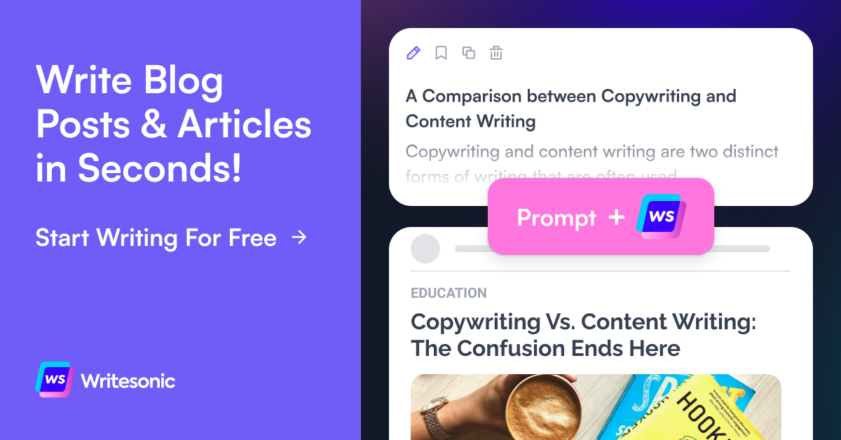 WriteSonic best AI tool for writing content